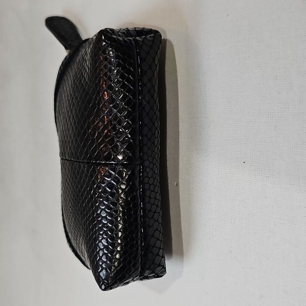 Brighton Black Leather Python Snakeskin Mini Wall… - image 4
